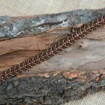 Brown/Gold Chevron Bracelet $8.95